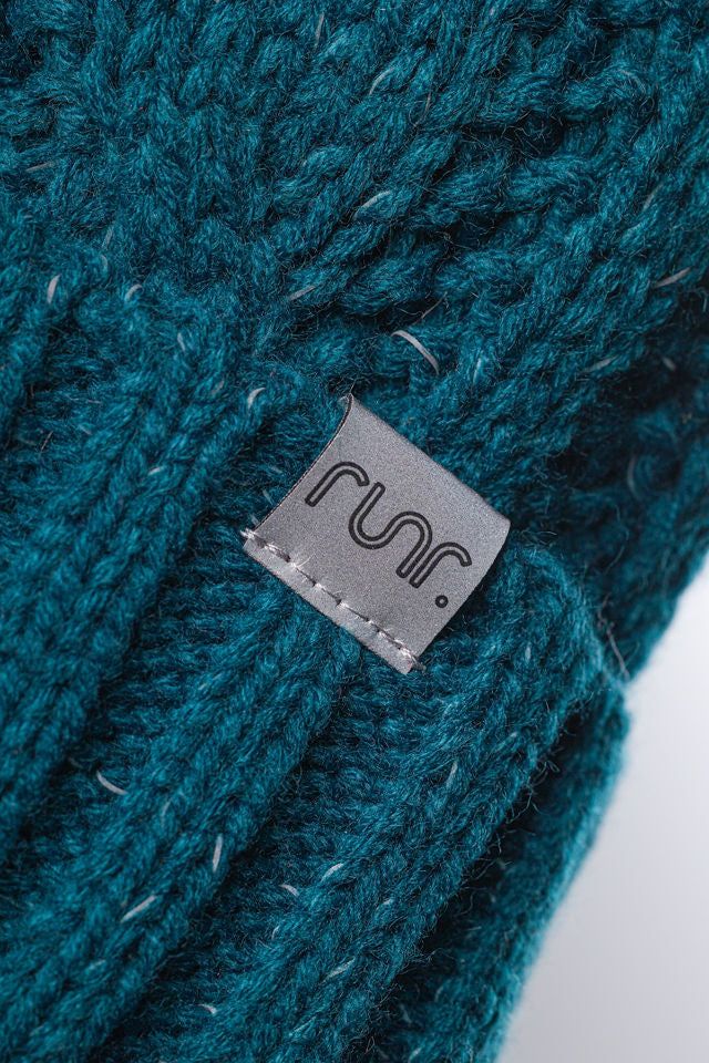 Runr Midnight Aurora Reflective Bobble Hat