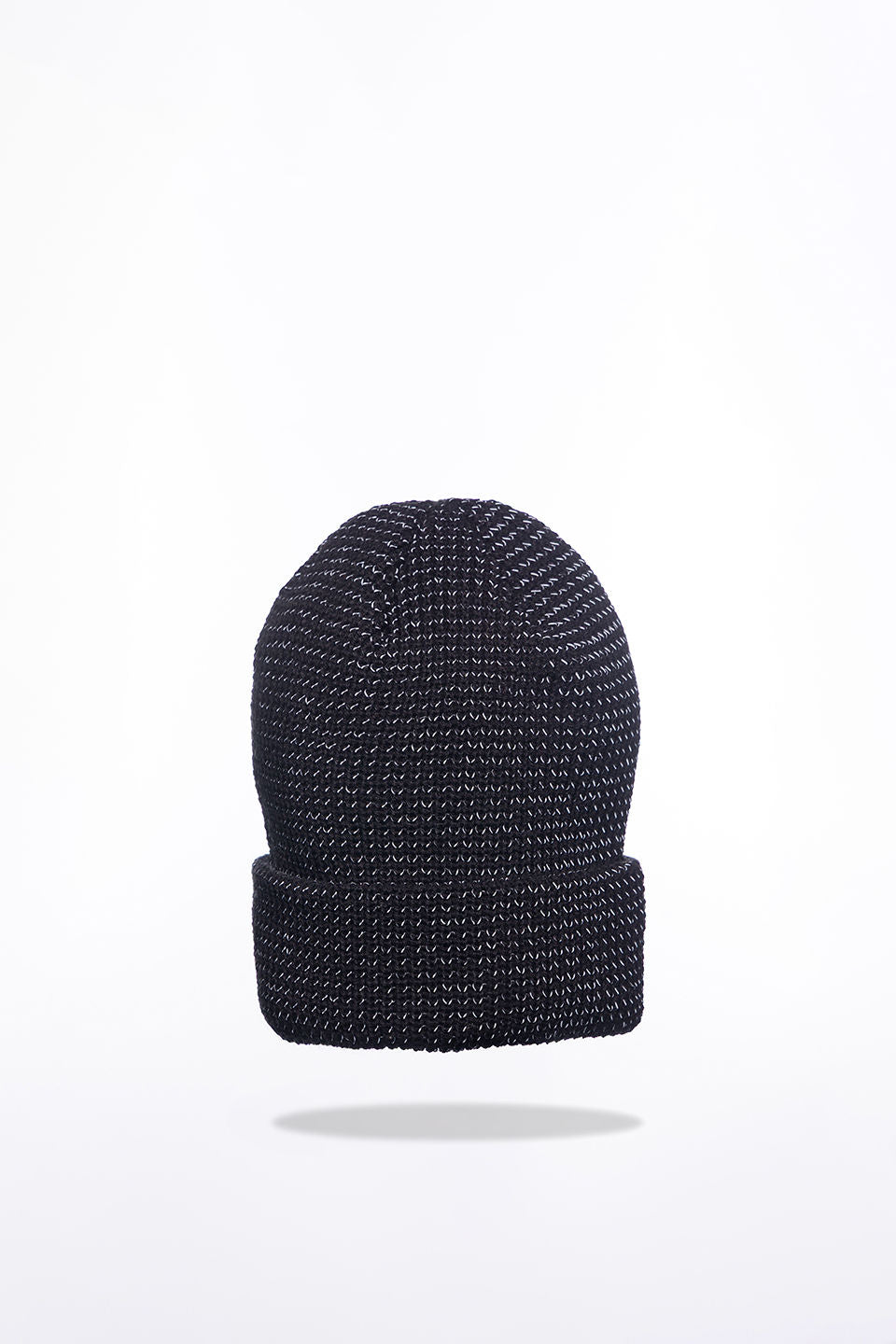 Runr Midnight Black Reflective Beanie Hat