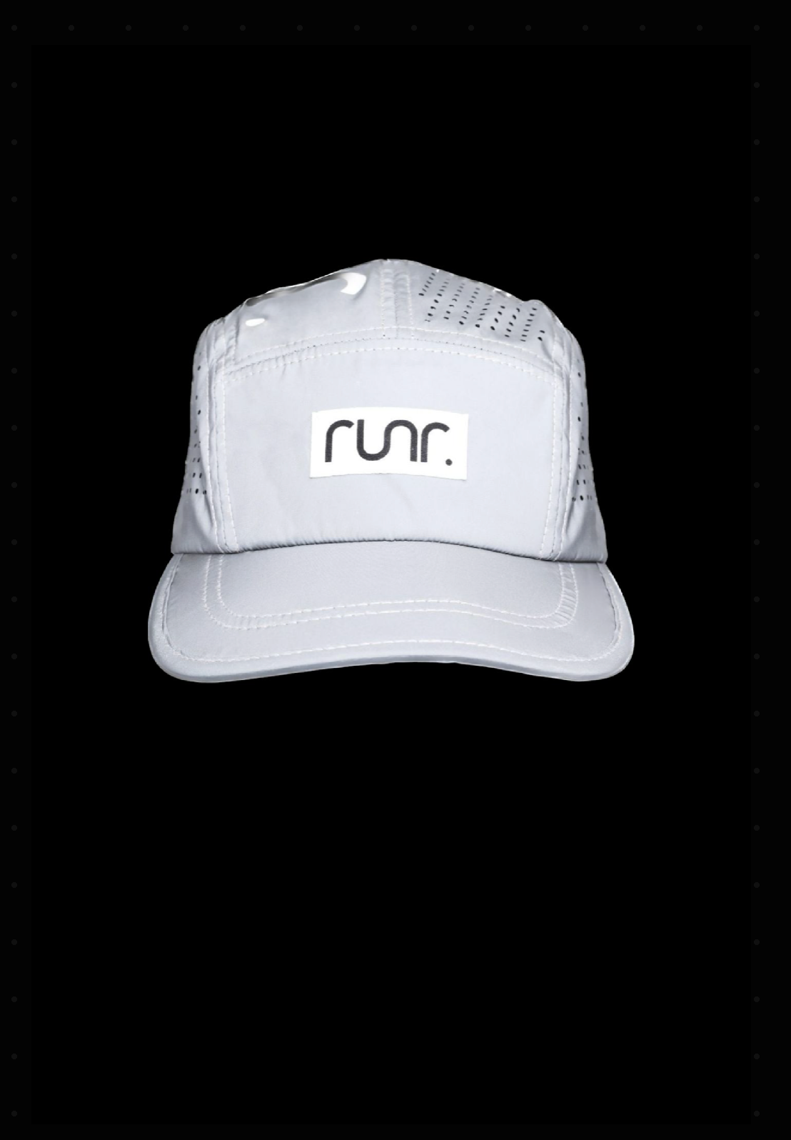 Runr Lumos Reflective Technical Running Hat - Midnight Orange