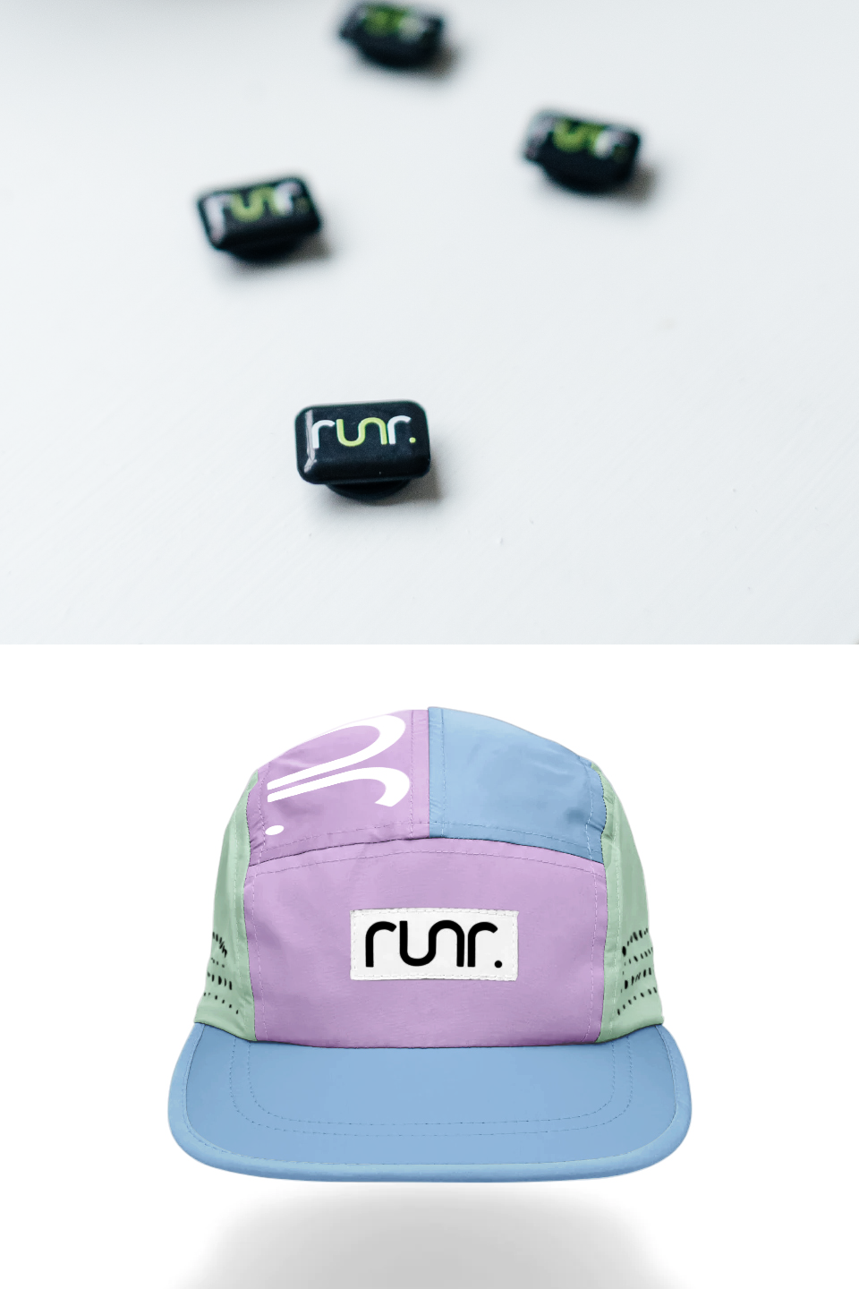 Runr Sydney Technical Running Hat & Black Race Number Magnets Bundle