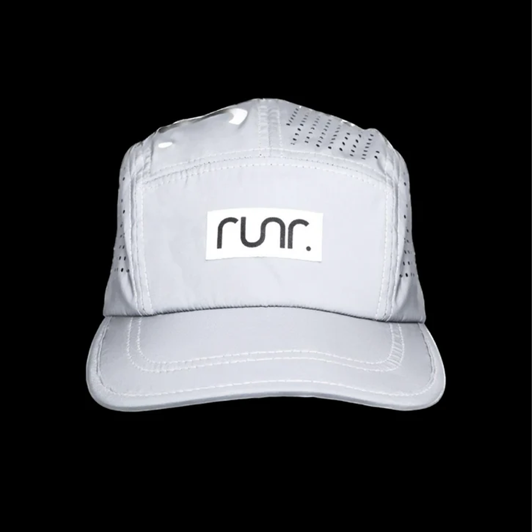 Casquette de course technique réfléchissant Runr Lumos - Argent