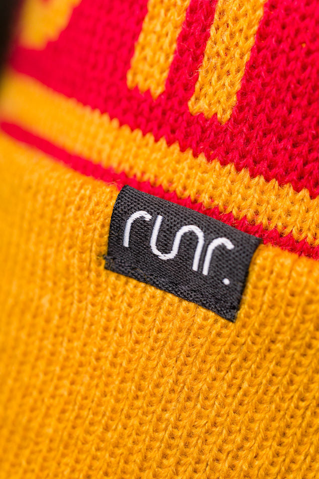 Runr Nordic Bobble Hat - Mustard