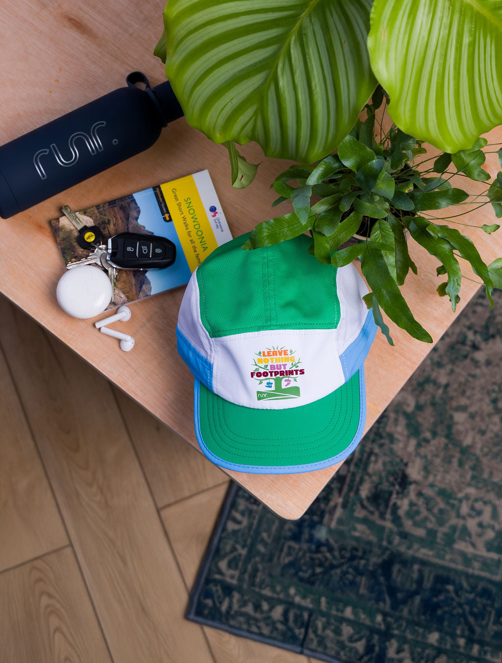 Runr 'Leave Nothing But Footprints' Trails Technical Running Hat