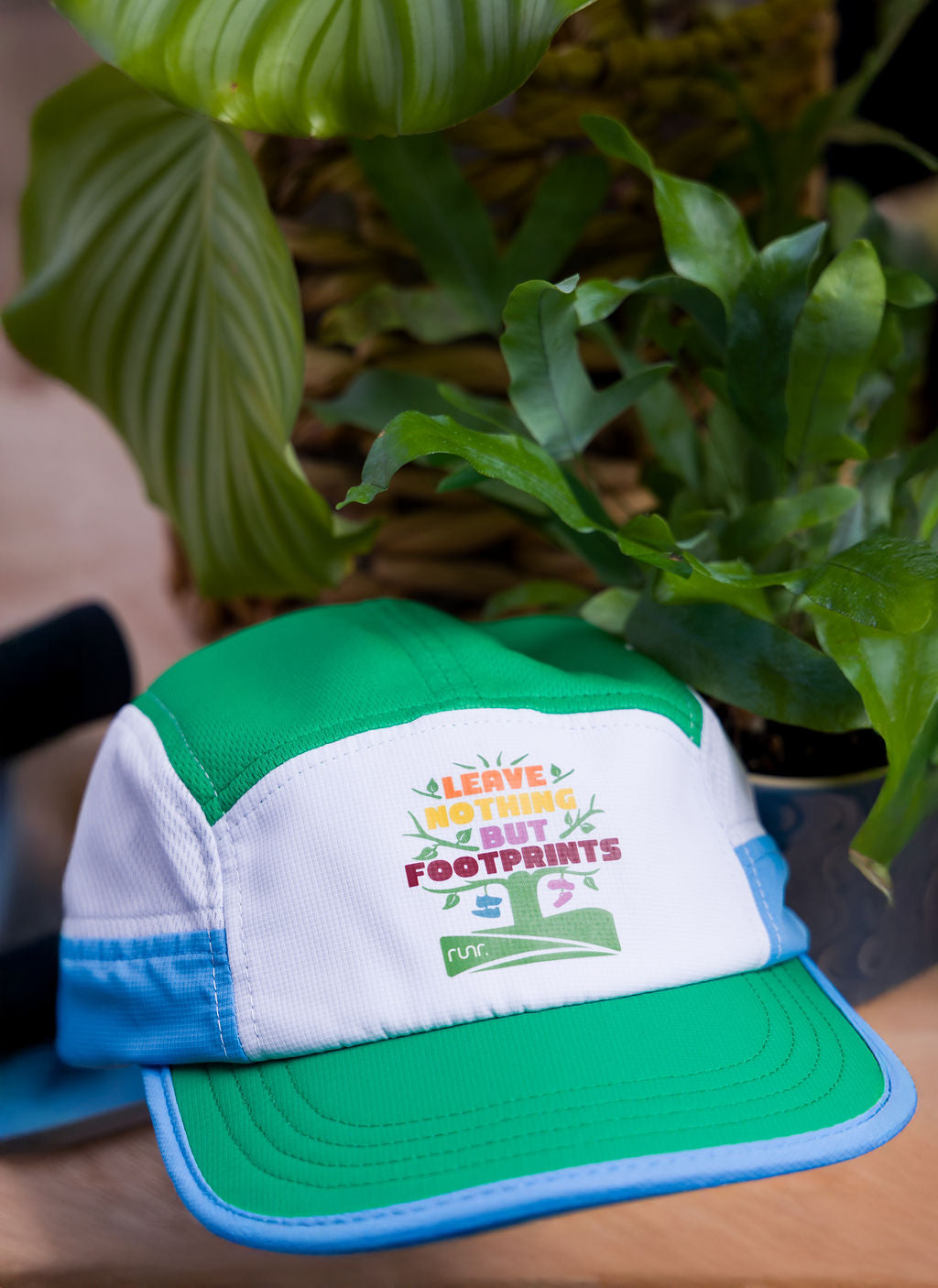 Runr 'Leave Nothing But Footprints' Trails Technical Running Hat