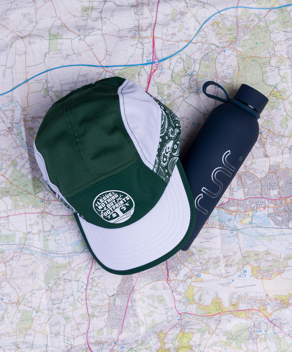 Runr 'Leave Nothing But Footprints' Technical Running Hat
