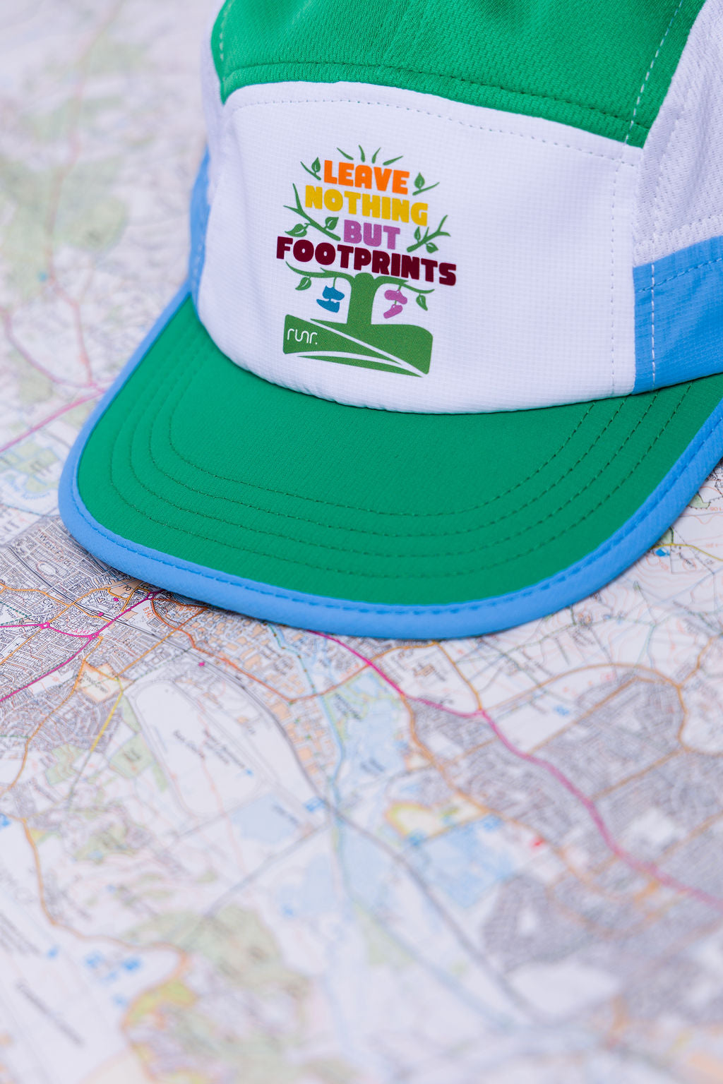 Runr 'Leave Nothing But Footprints' Trails Technical Running Hat
