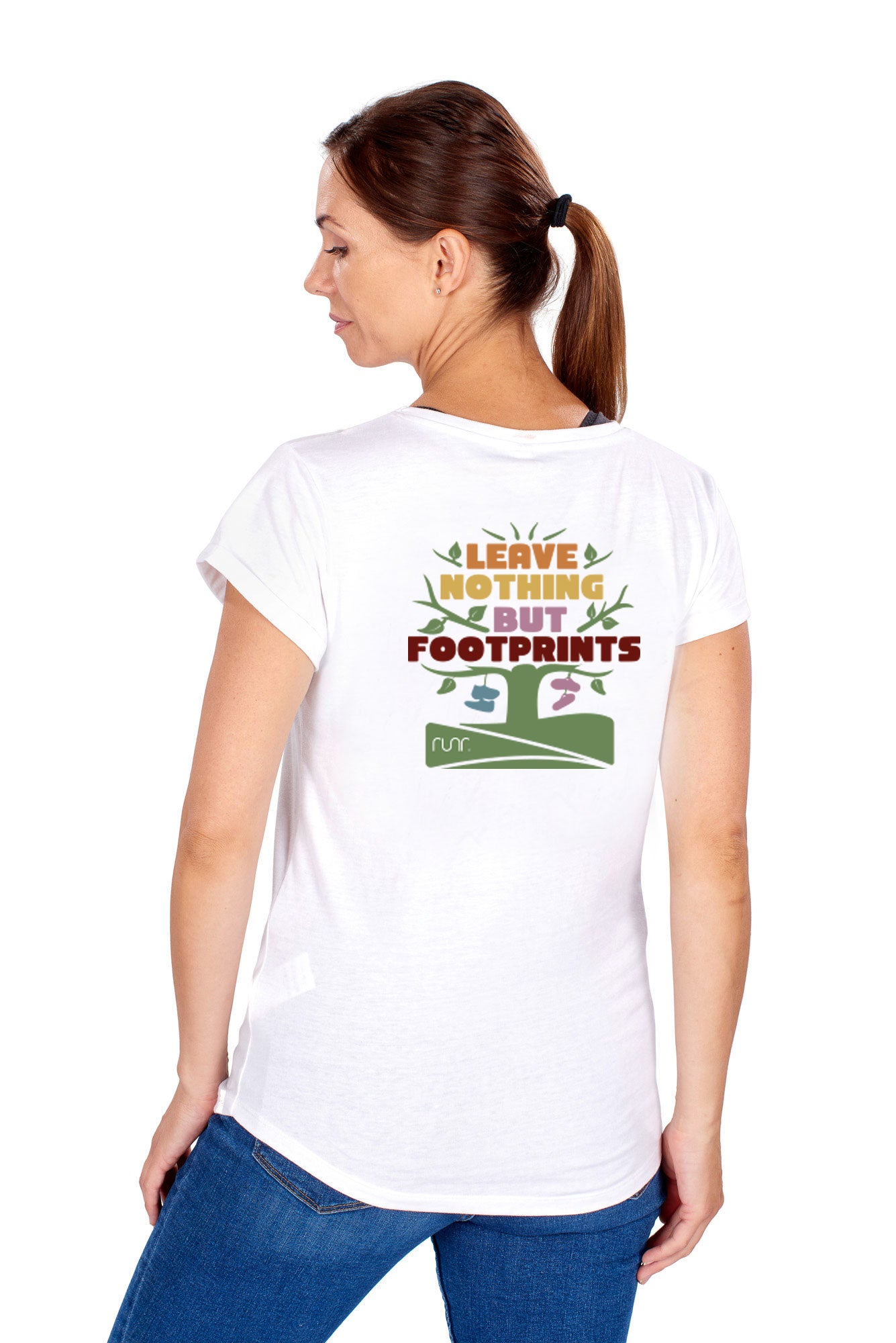 Women's Explore & Leave Nothing But Footprints Runr T-Shirt