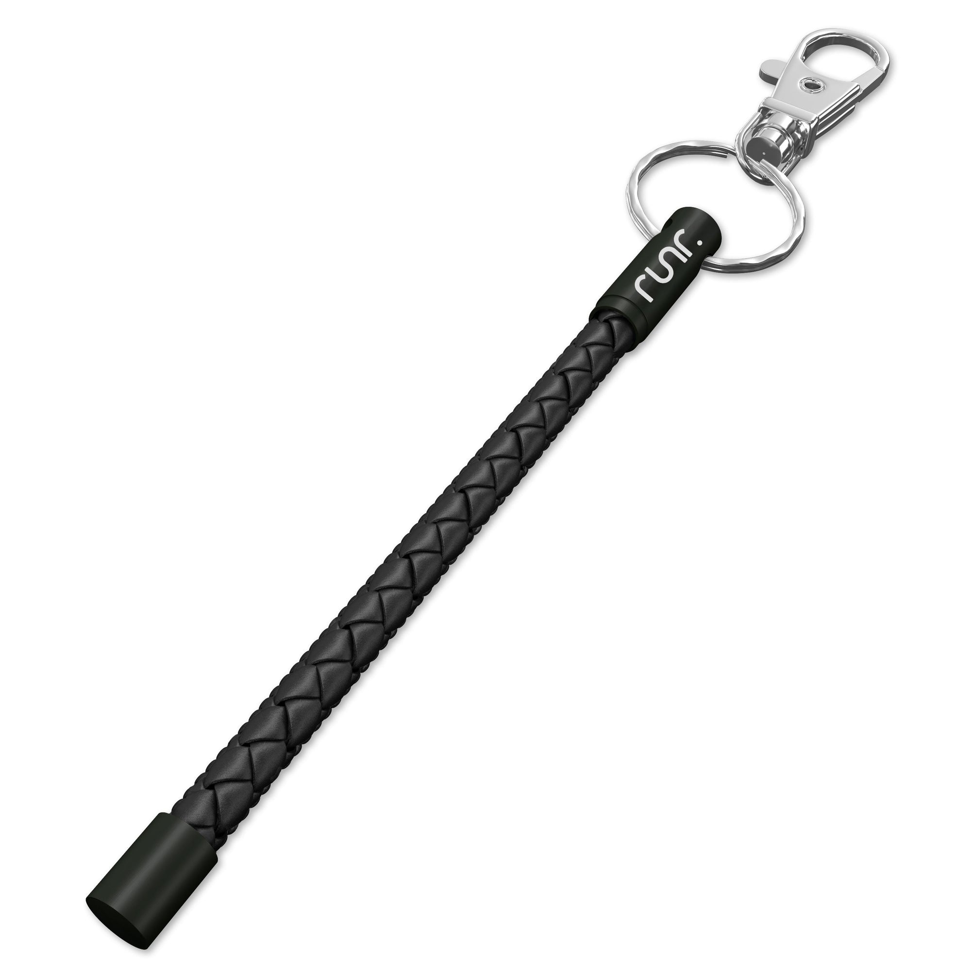 RUNR Leather NOTCH Tale - Black with Black Ends