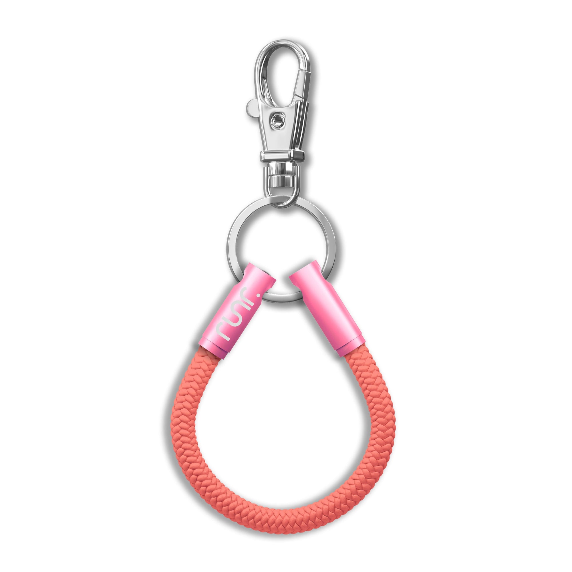 RUNR OceanYarn NOTCH Loop - Coral with Pink Ends