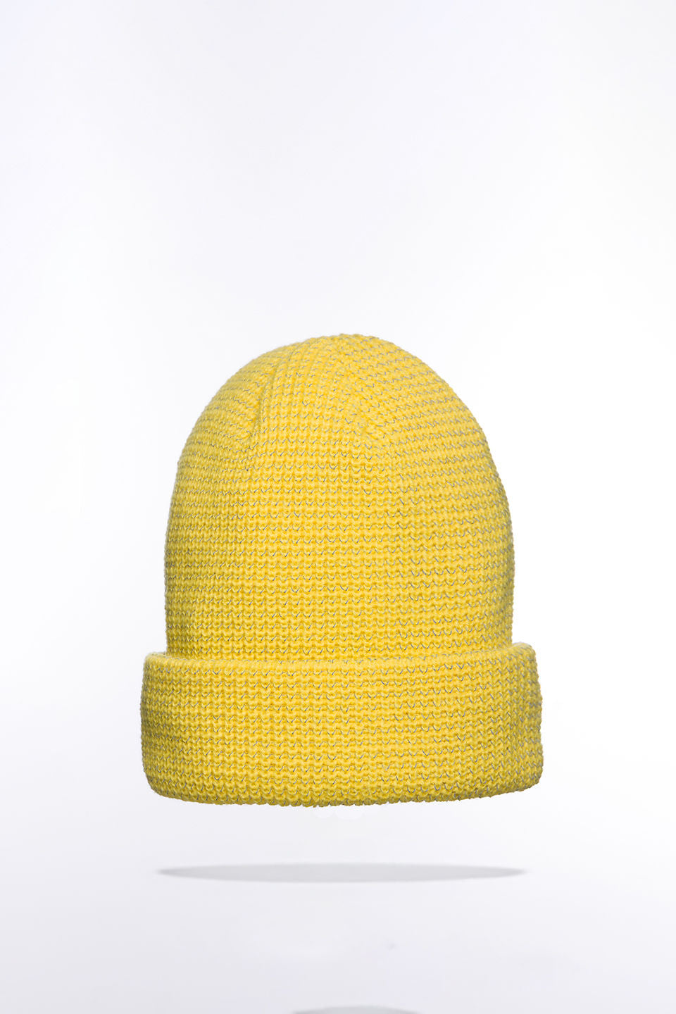Runr Midnight Yellow Reflective Beanie Hat