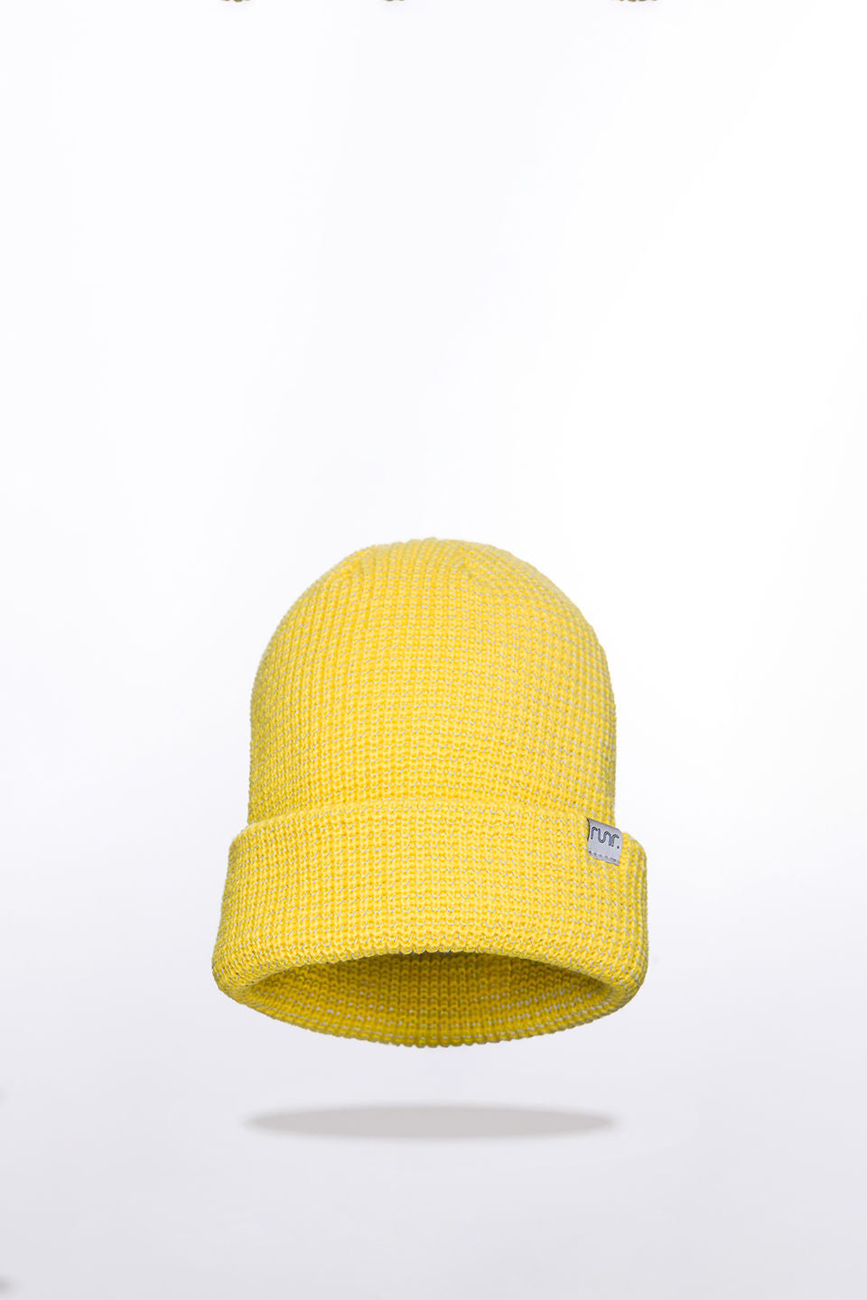 Runr Midnight Yellow Reflective Beanie Hat