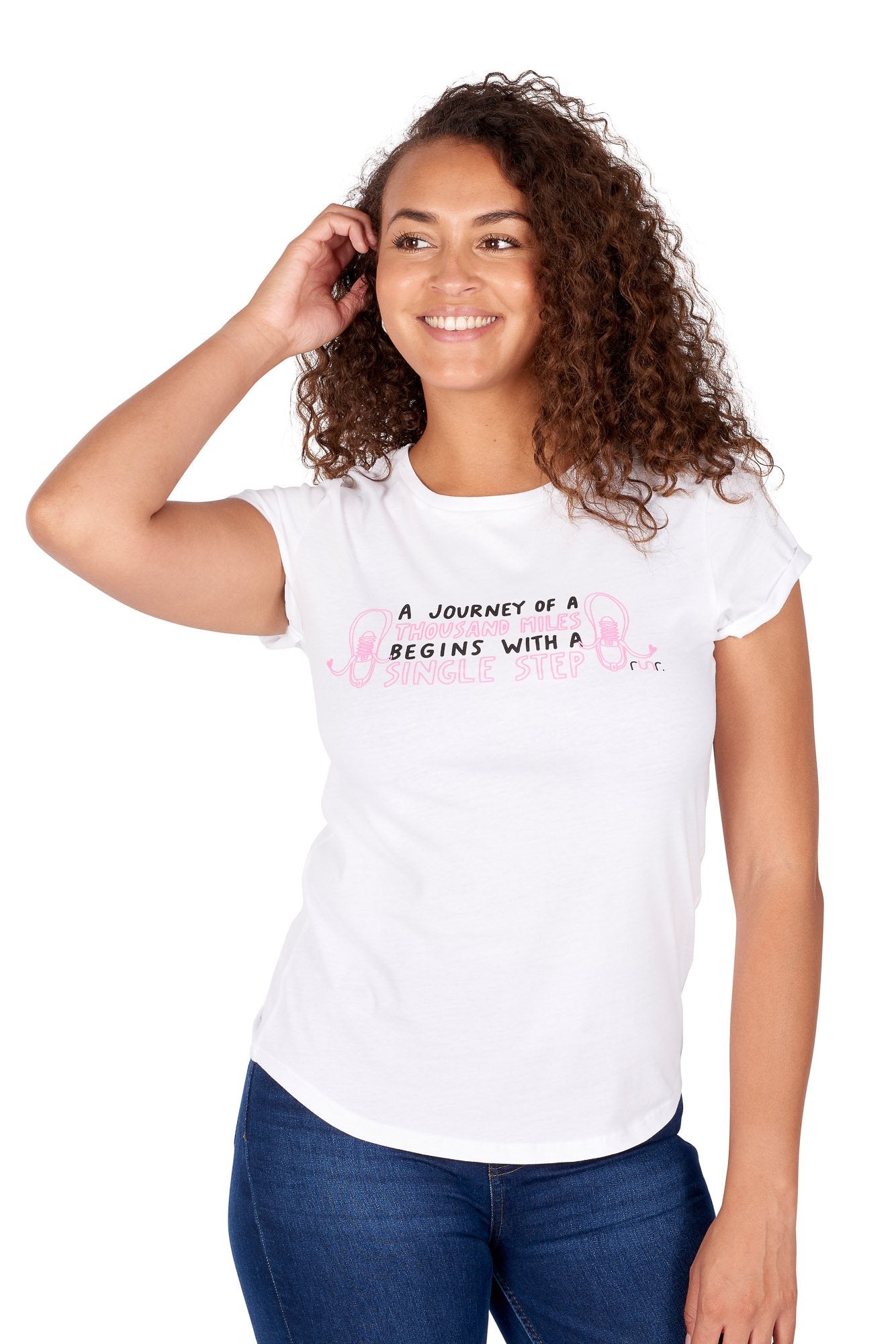 Women's Thousand Miles Runr T-Shirts - white