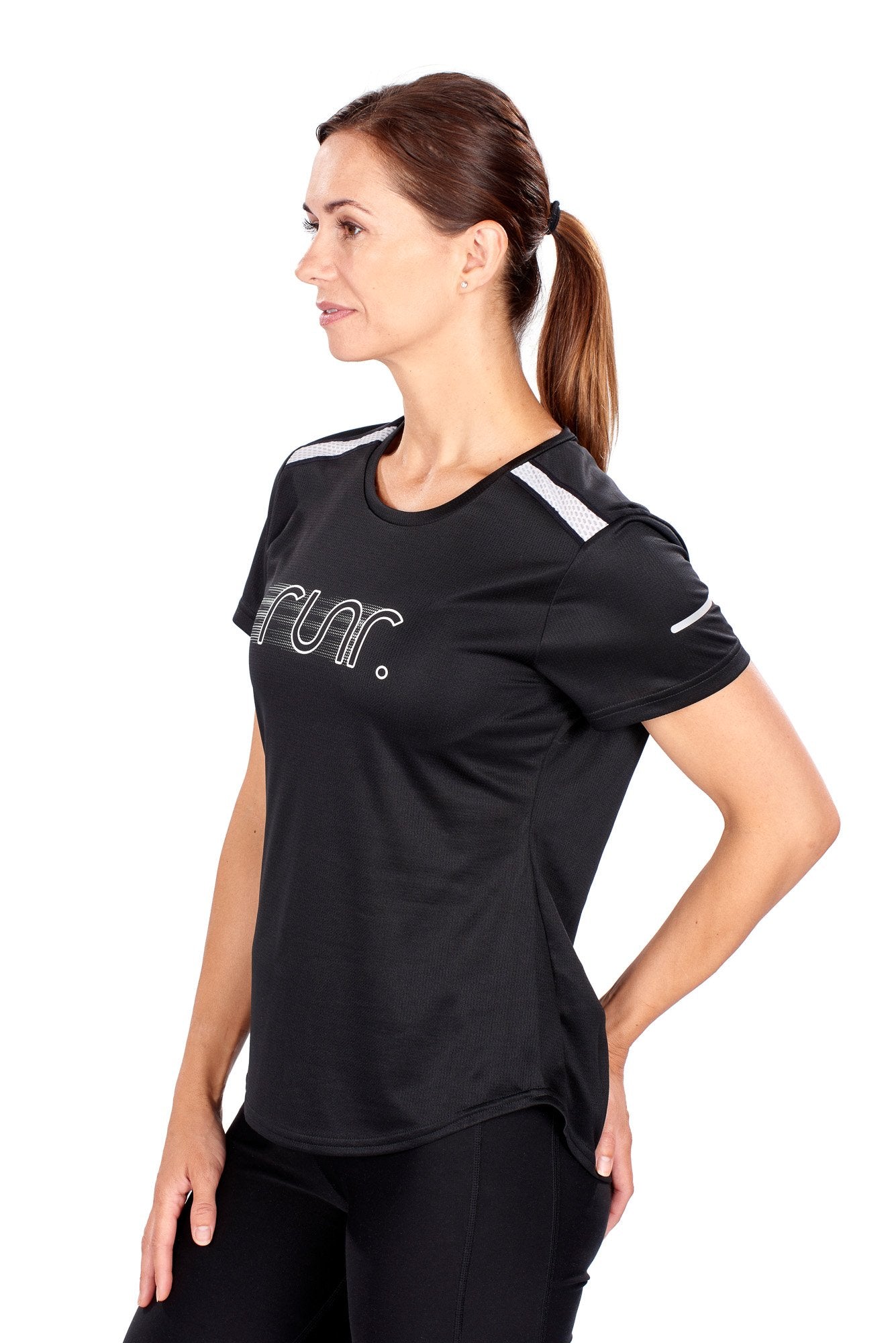 Women's EcoTek Runr Technical T-Shirt - Black