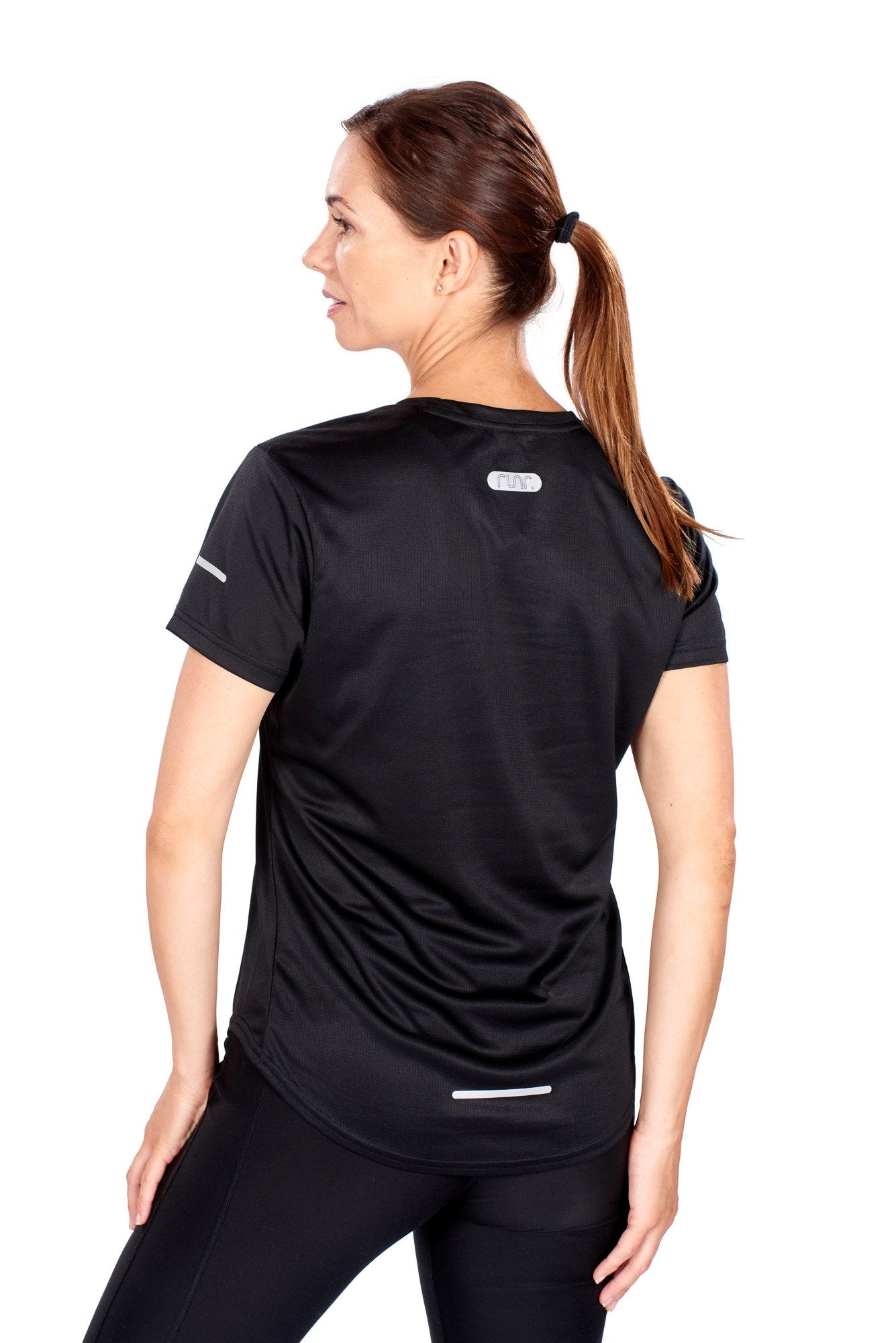 Women's EcoTek Runr Technical T-Shirt - Black