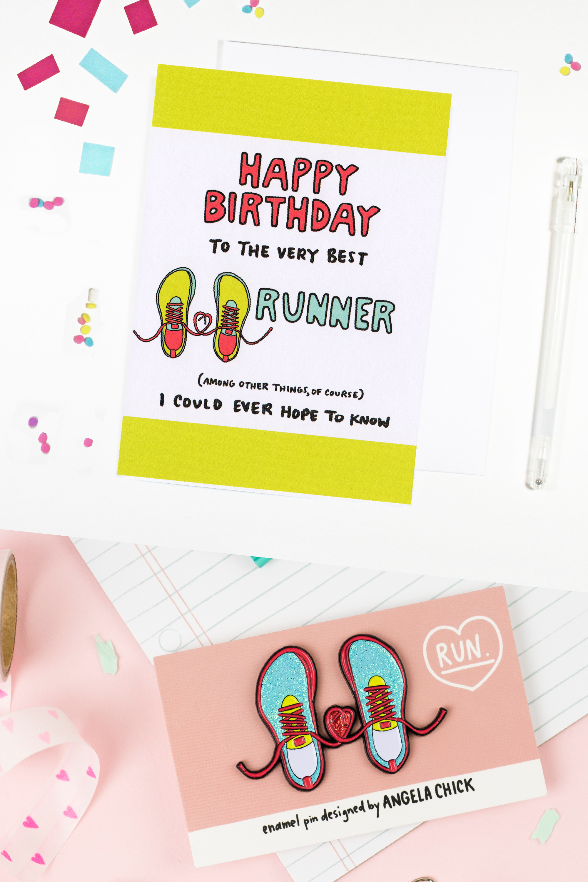 Happy Birthday Runner Birthday Card