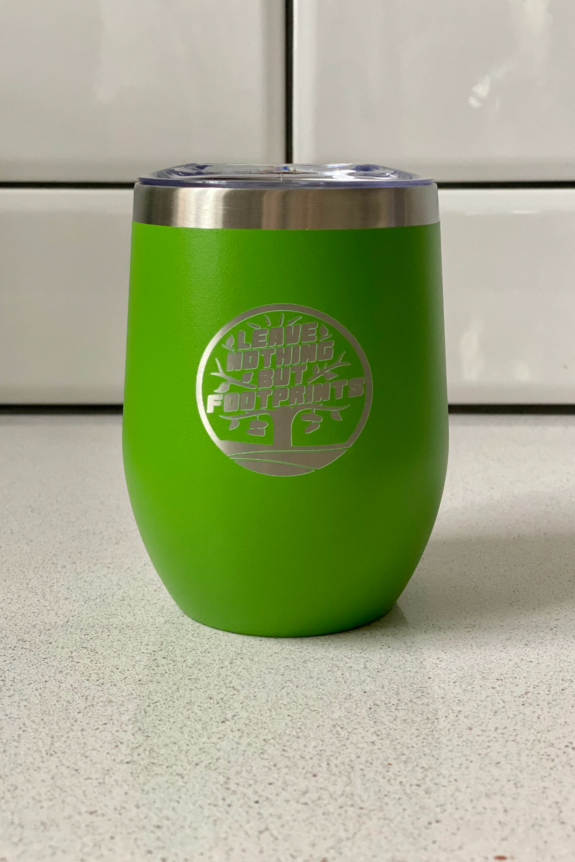 Runr 'Leave Nothing But Footprints' Tumbler - Green