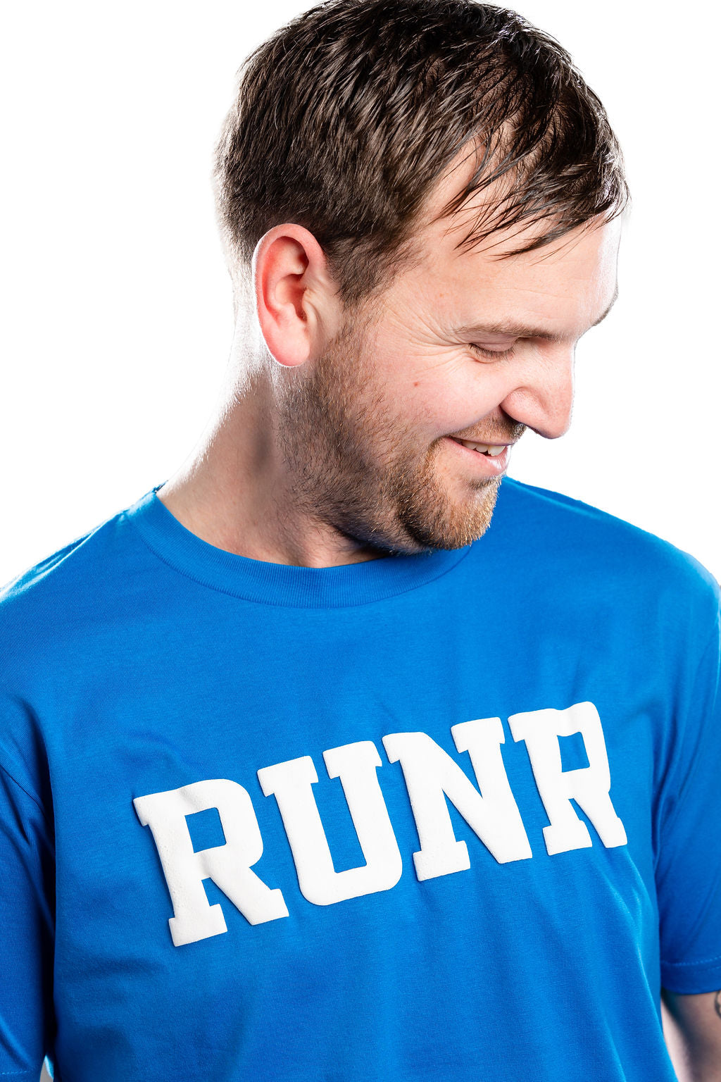 Men's Athletic Blue Organic Runr T-shirt